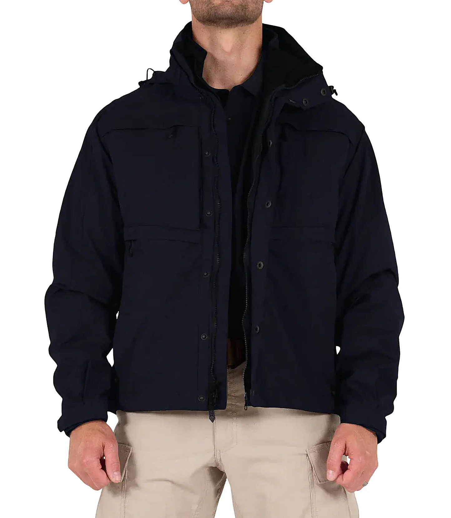 First Tactical Mens Tactix System Jacket - Midnight Navy - back view