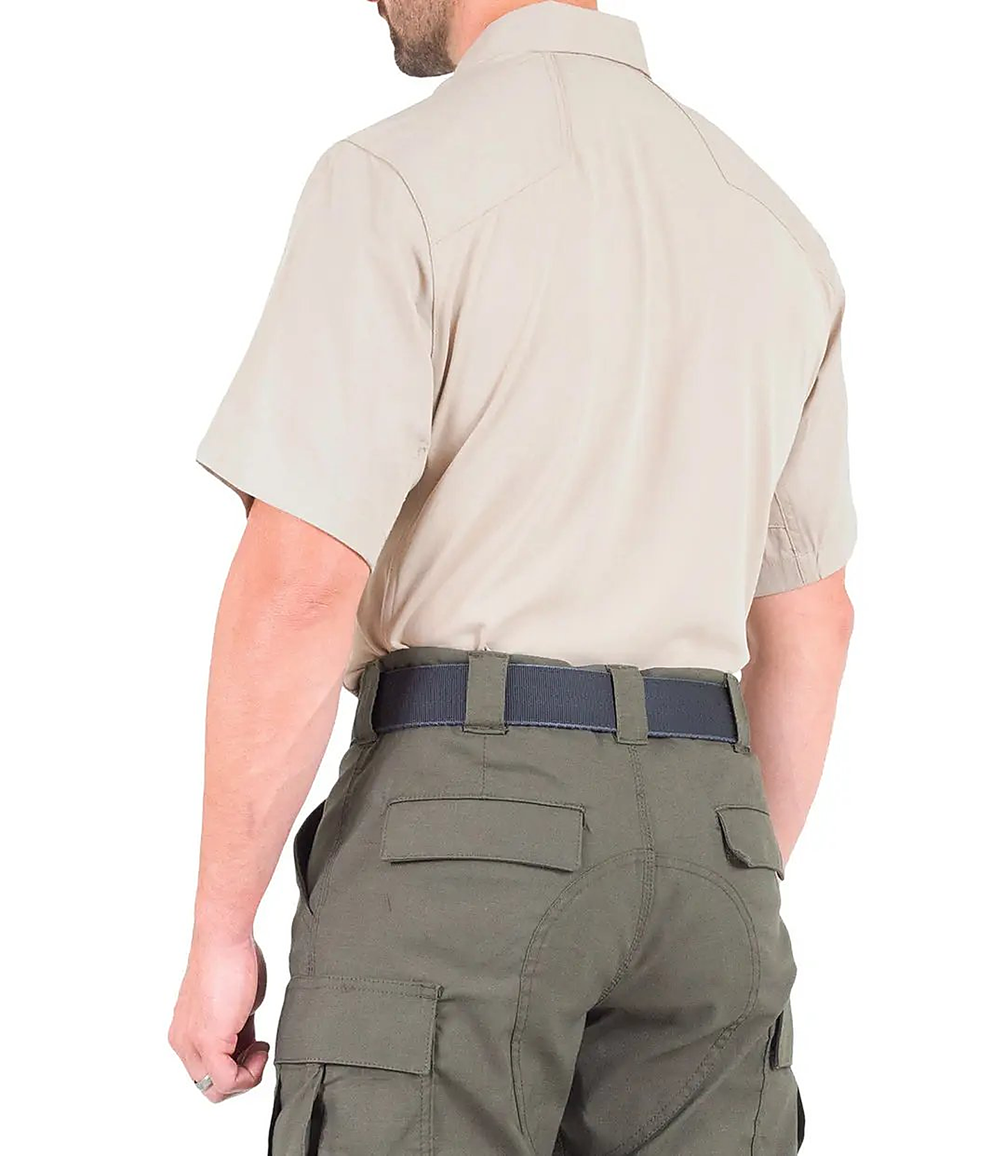 First Tactical Mens V2 Pro Perf Short Sleeve - Khaki - alternate view