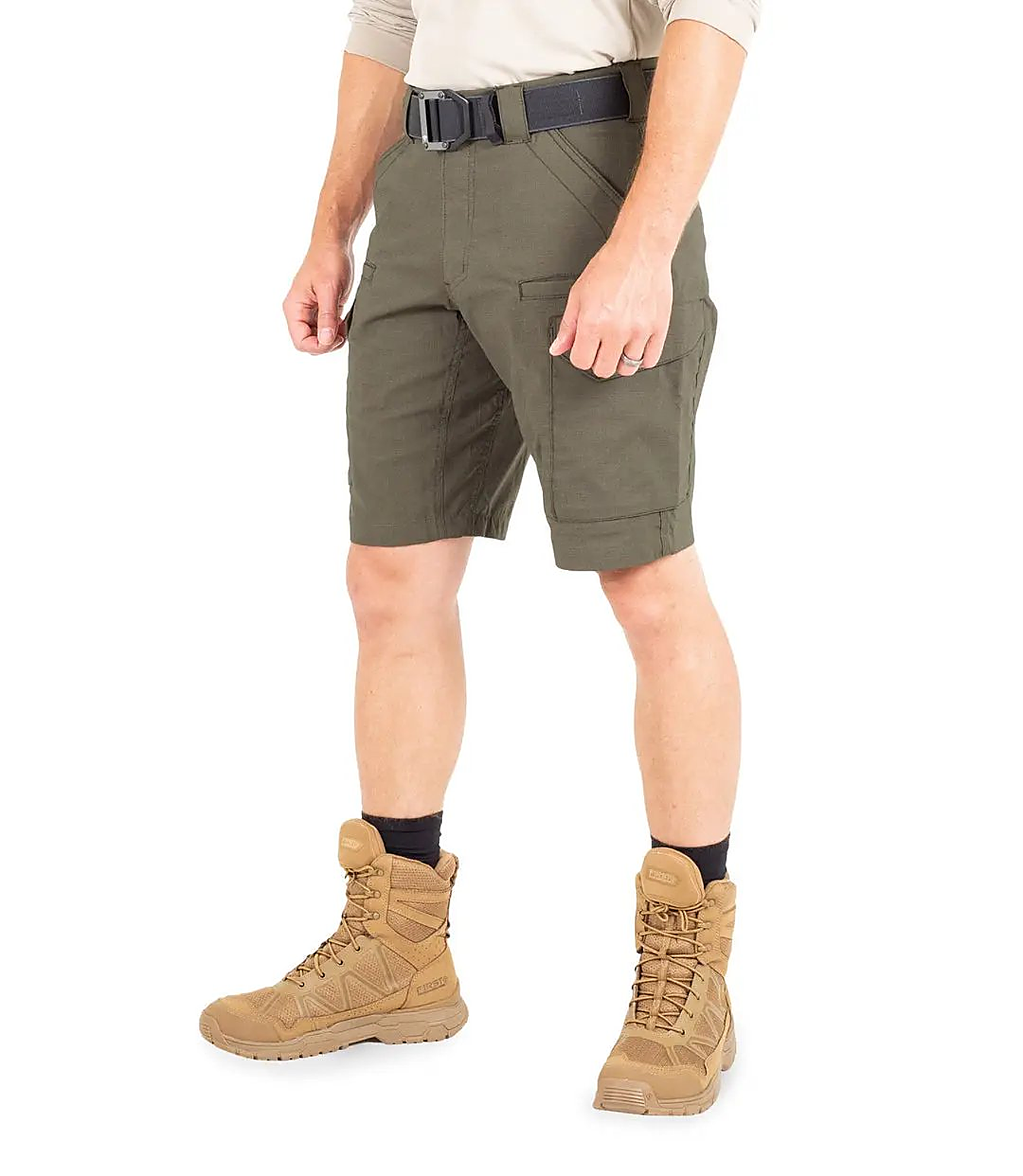 First Tactical Mens V2 Shorts - OD Green - back view
