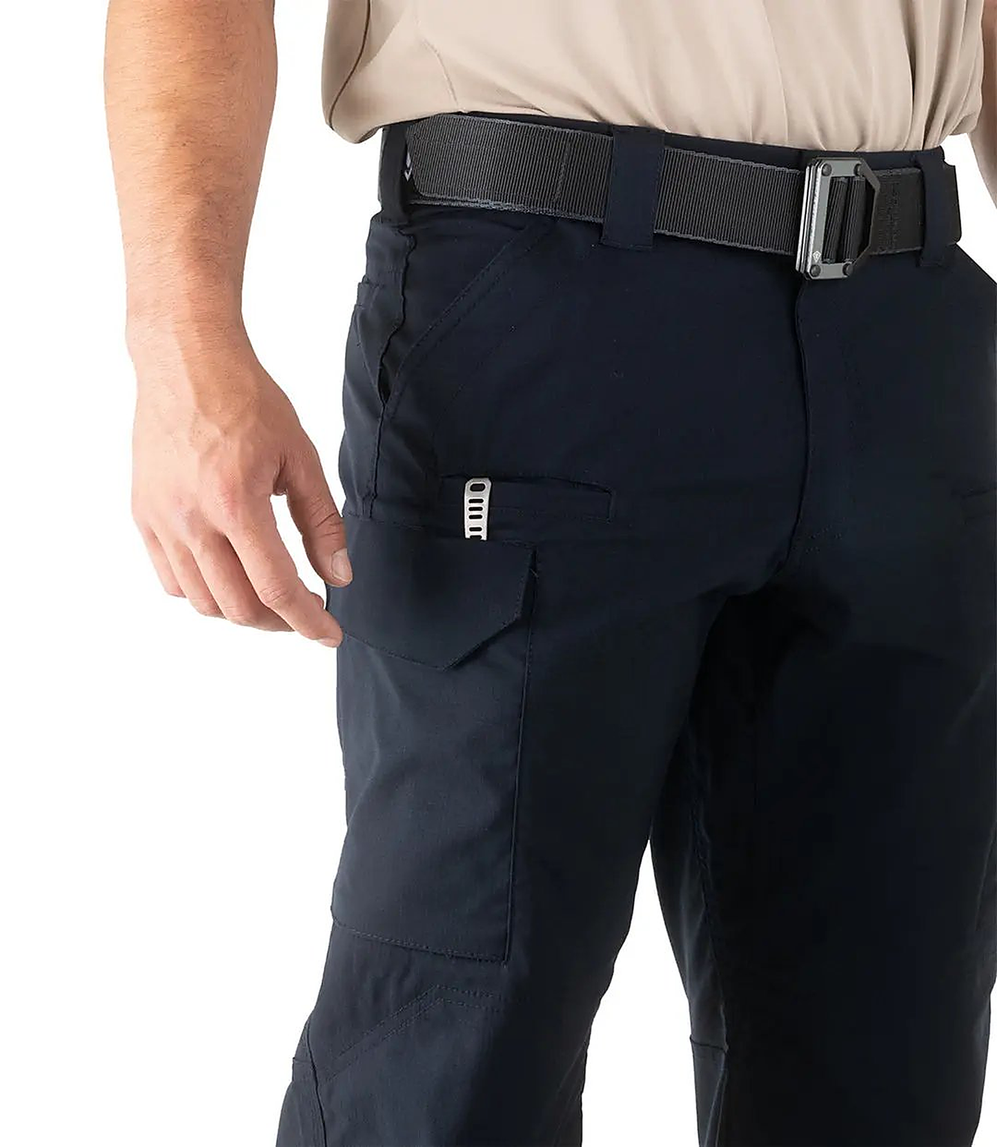 First Tactical Mens V2 Tac Pants - Midnight Navy - close-up detail