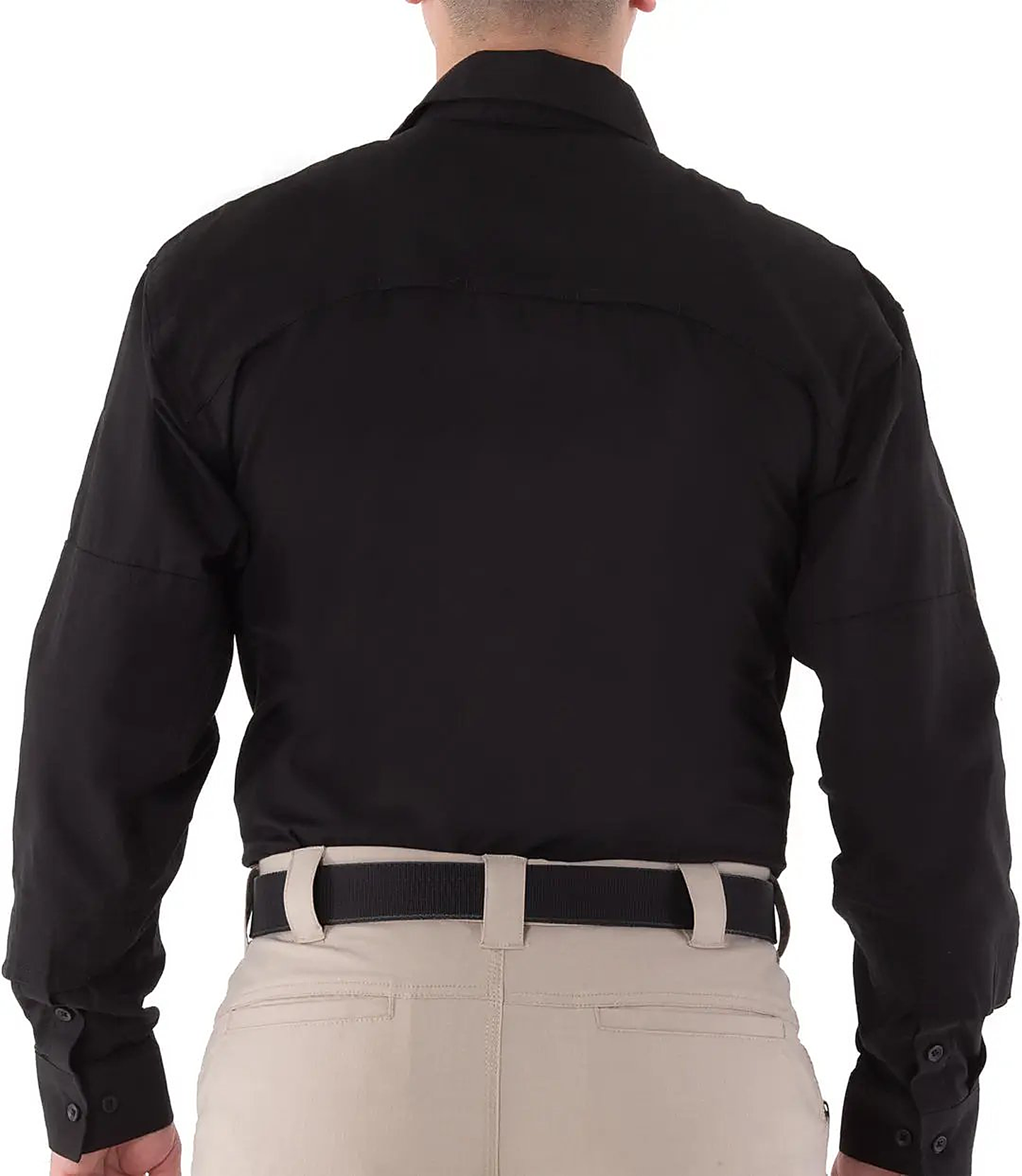 First Tactical Mens V2 Tactical Long Sleeve - Black - detail view