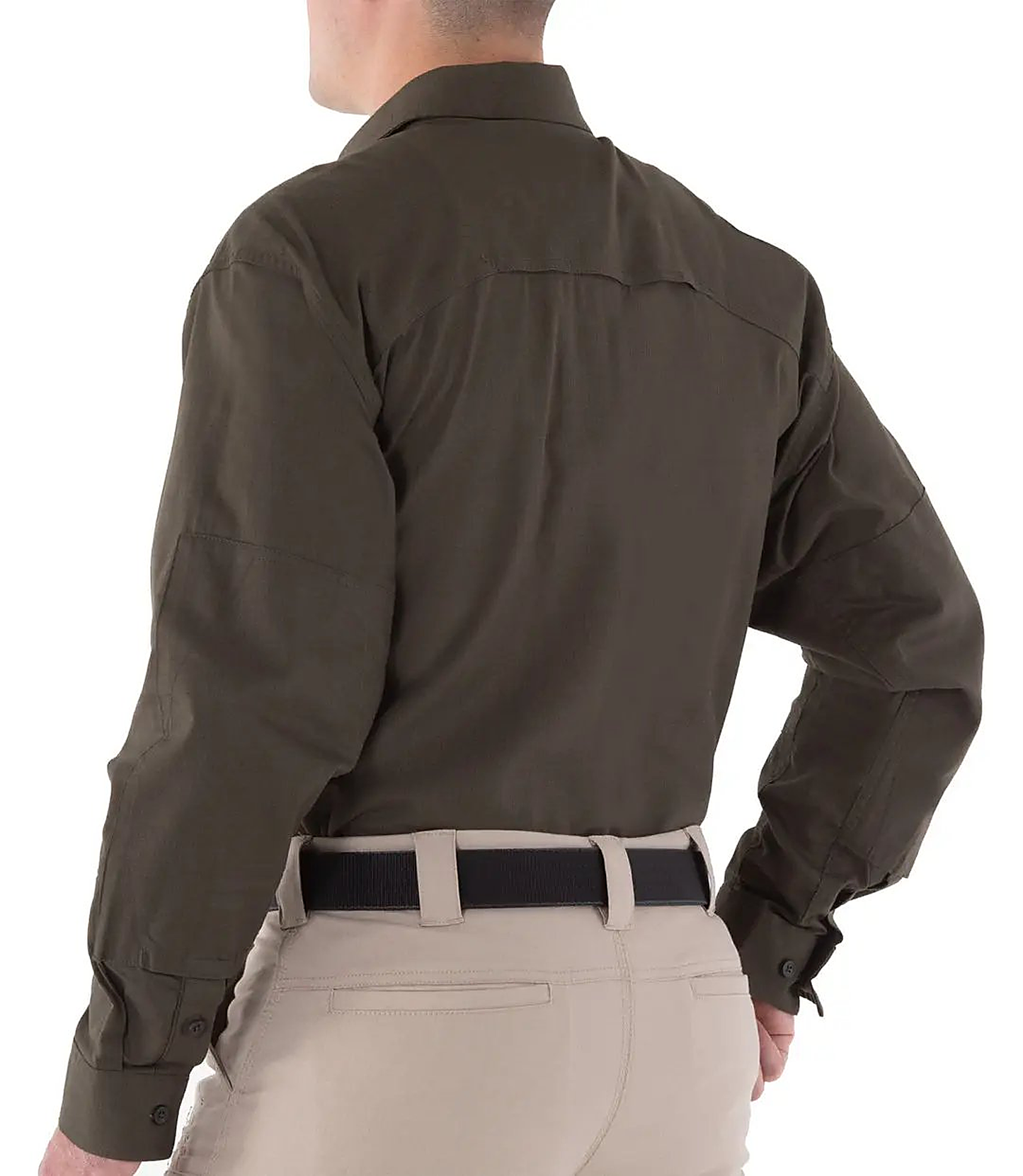First Tactical Mens V2 Tactical Long Sleeve - OD Green - detail view
