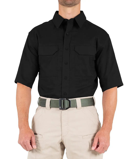 First Tactical Mens V2 Tactical Short Sleeve - Black