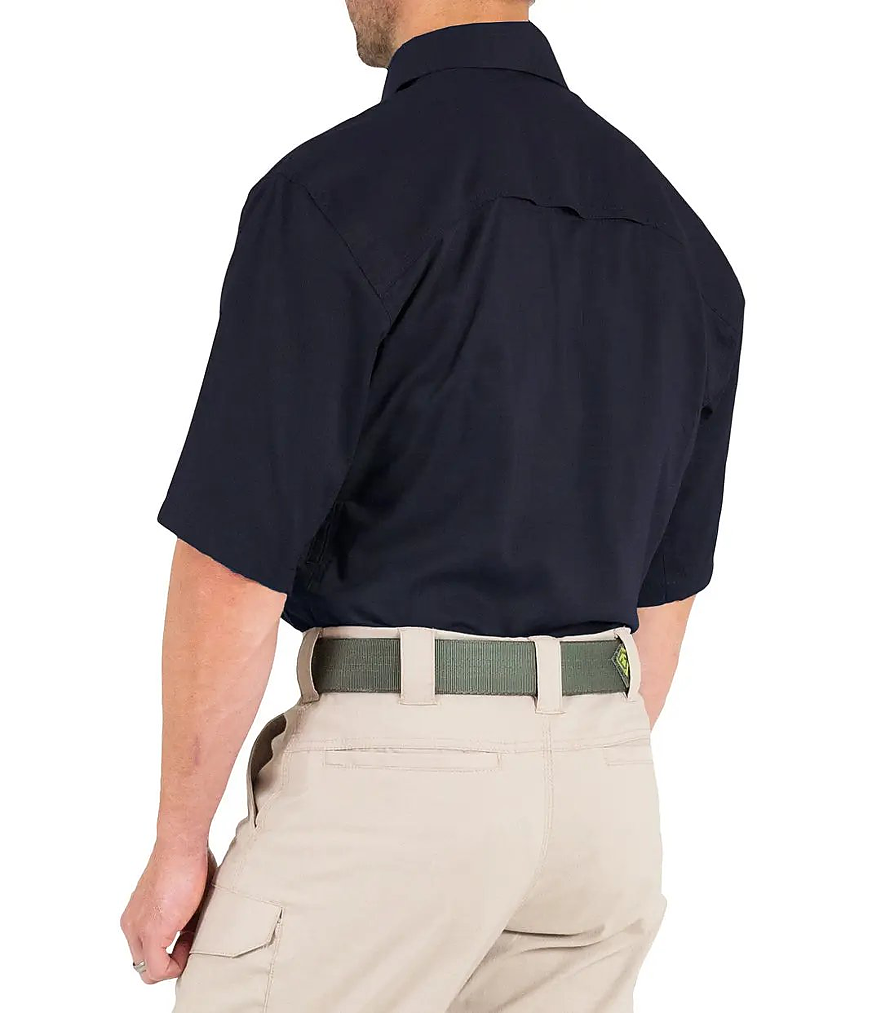 First Tactical Mens V2 Tactical Short Sleeve - Midnighty Navy - detail view