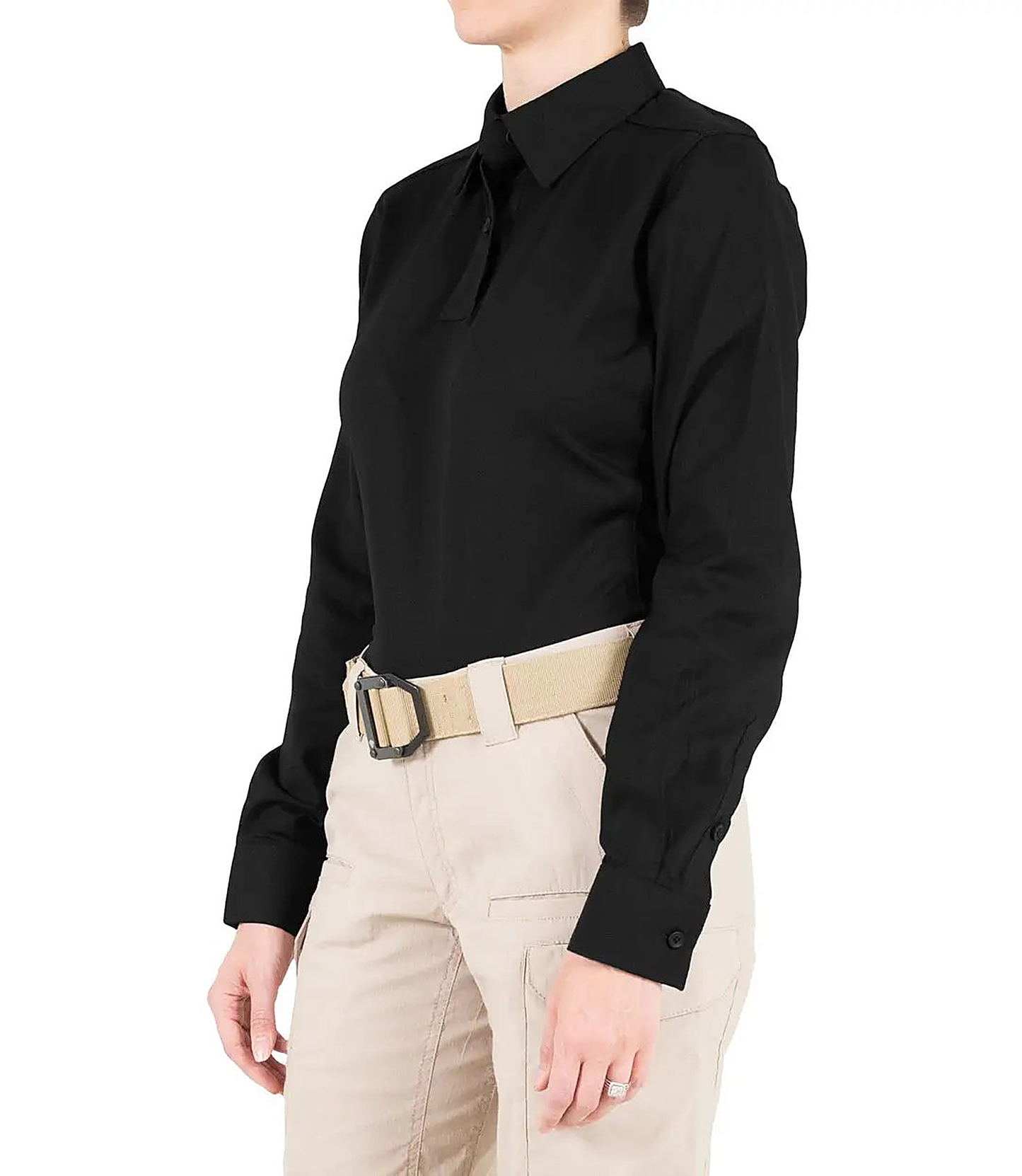 First Tactical Womens Pro Perf Long Sleeve - Black - detail view