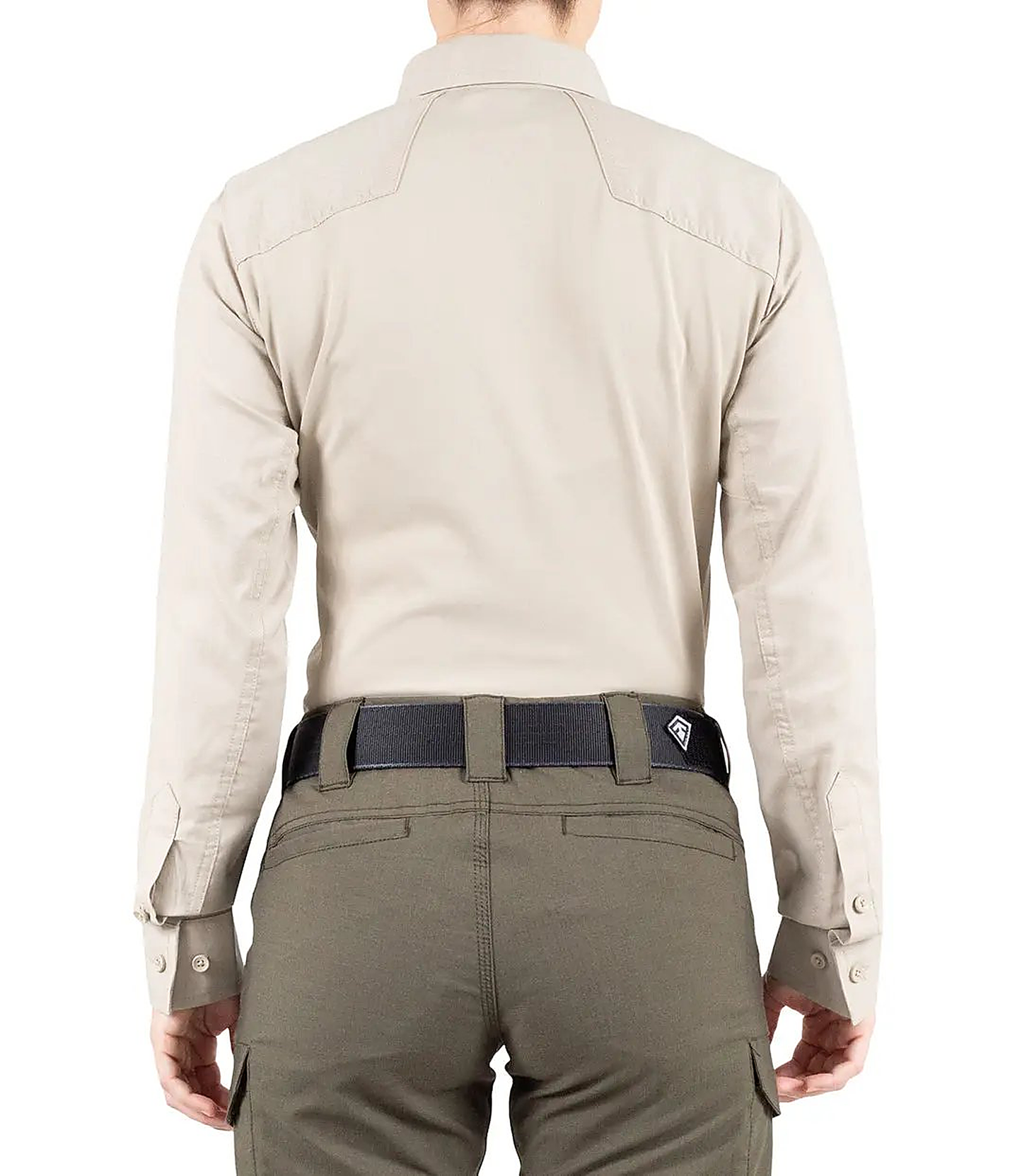 First Tactical Womens Pro Perf Long Sleeve - Khaki - back view