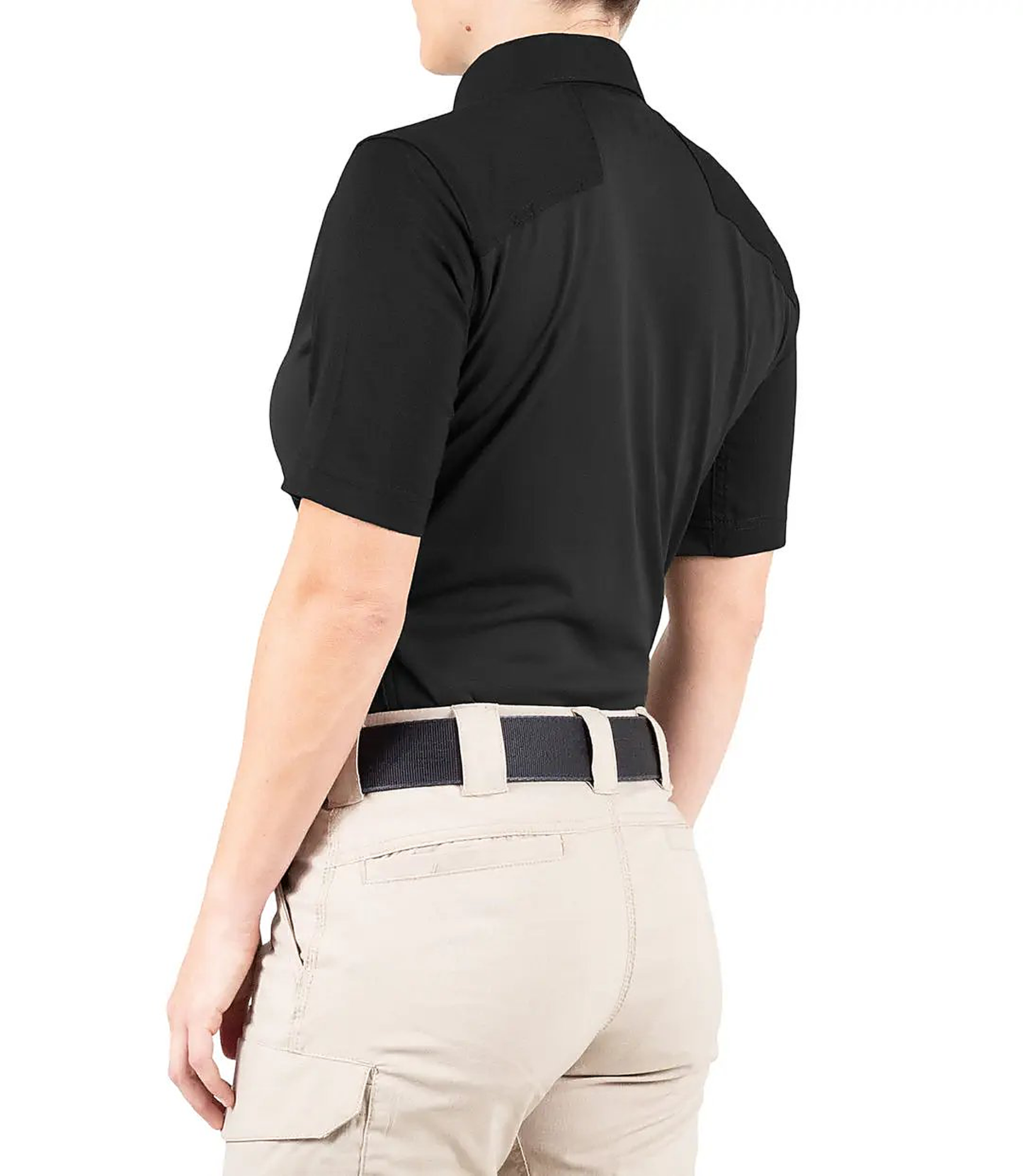 First Tactical Womens Pro Perf Short Sleeve - Black - back view
