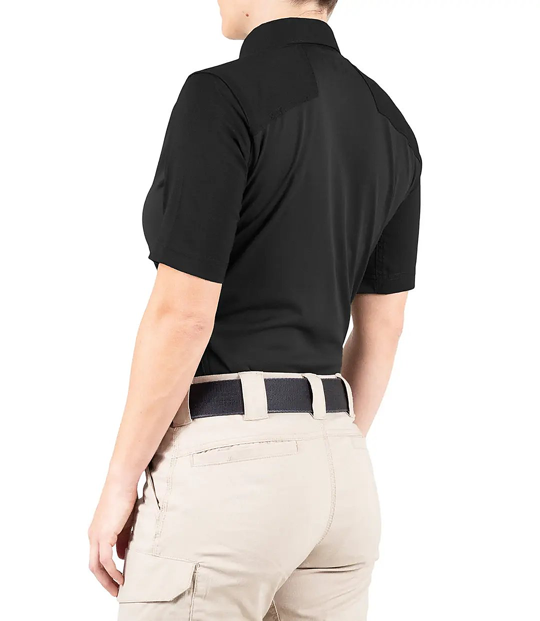 First Tactical Womens Pro Perf Short Sleeve - Black - back view