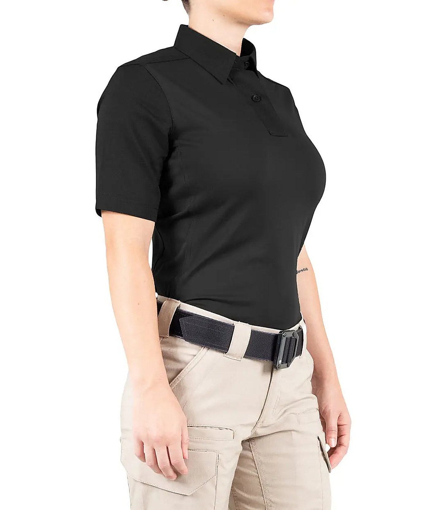 First Tactical Womens Pro Perf Short Sleeve - Black - alternate view