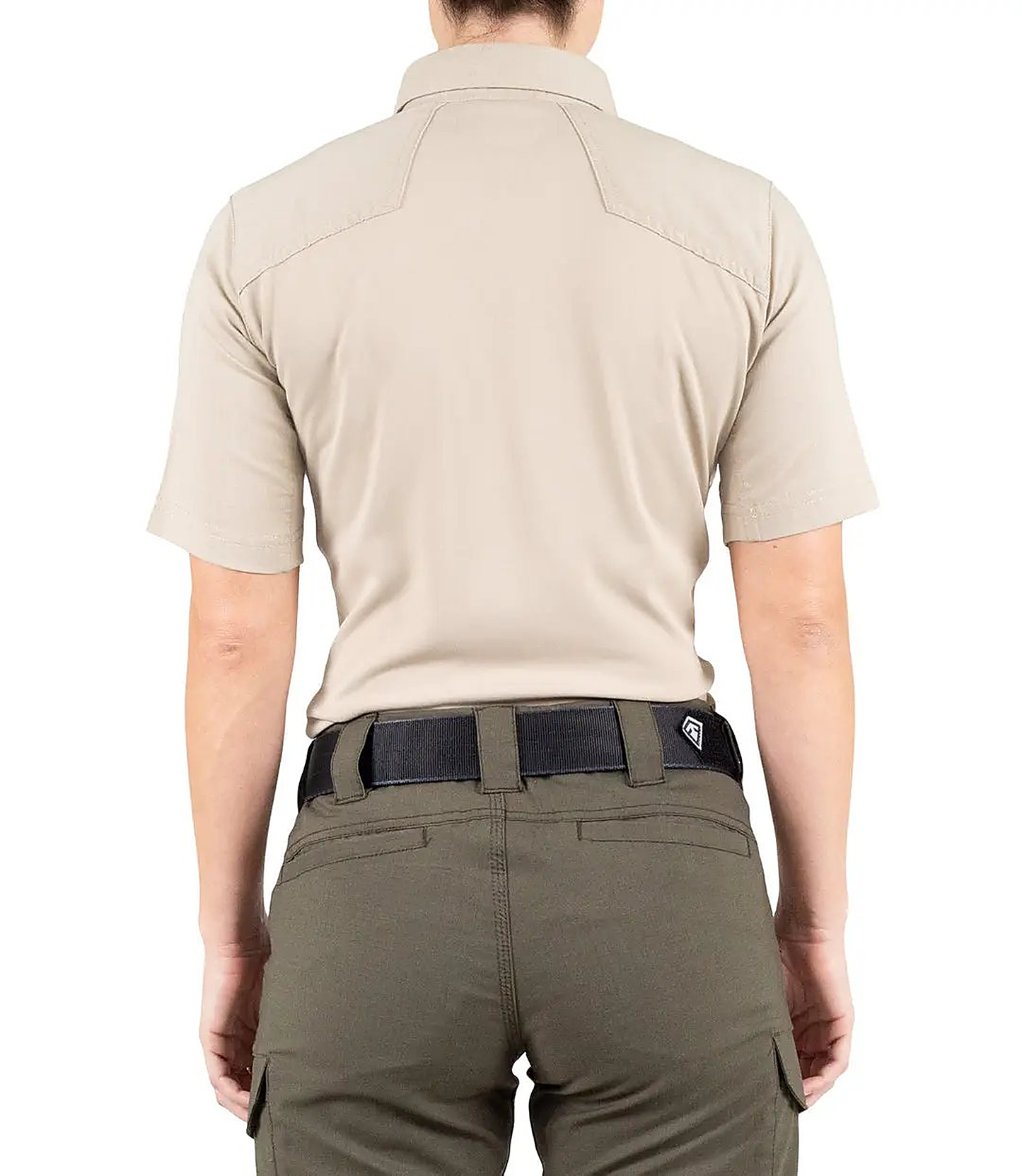 First Tactical Womens Pro Perf Short Sleeve - Khaki - back view