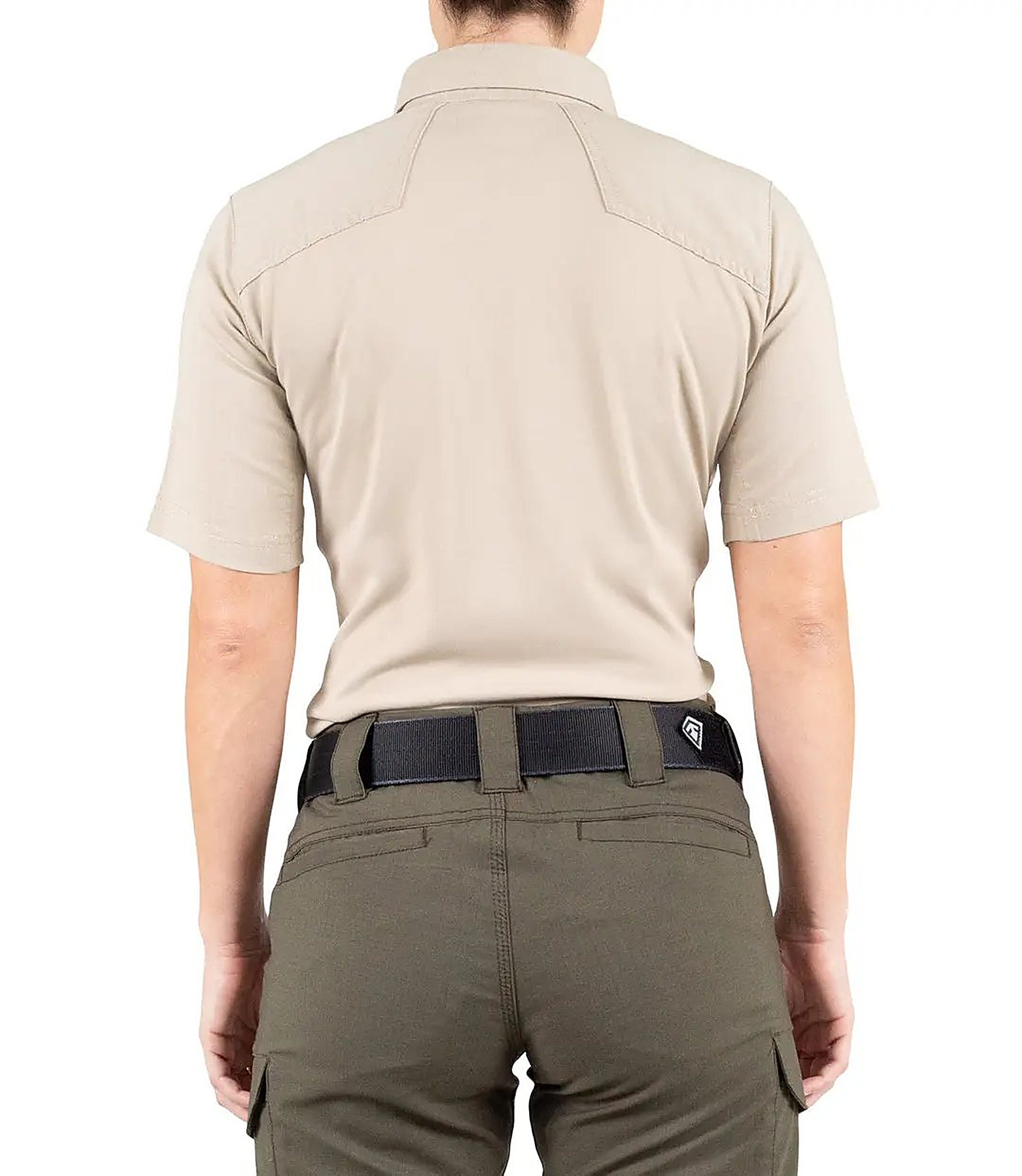 First Tactical Womens Pro Perf Short Sleeve - Khaki - back view
