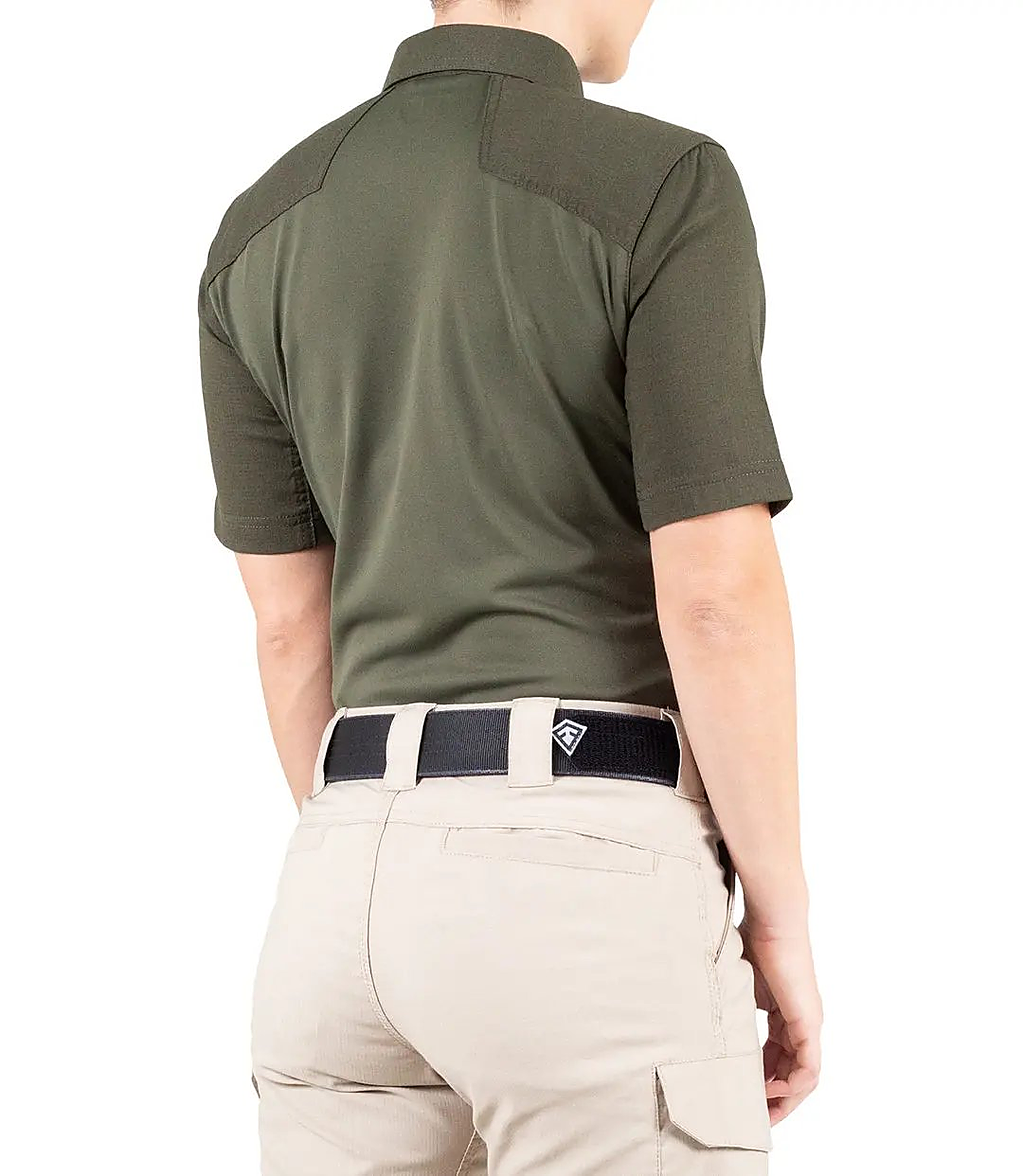First Tactical Womens Pro Perf Short Sleeve - OD Green - side view
