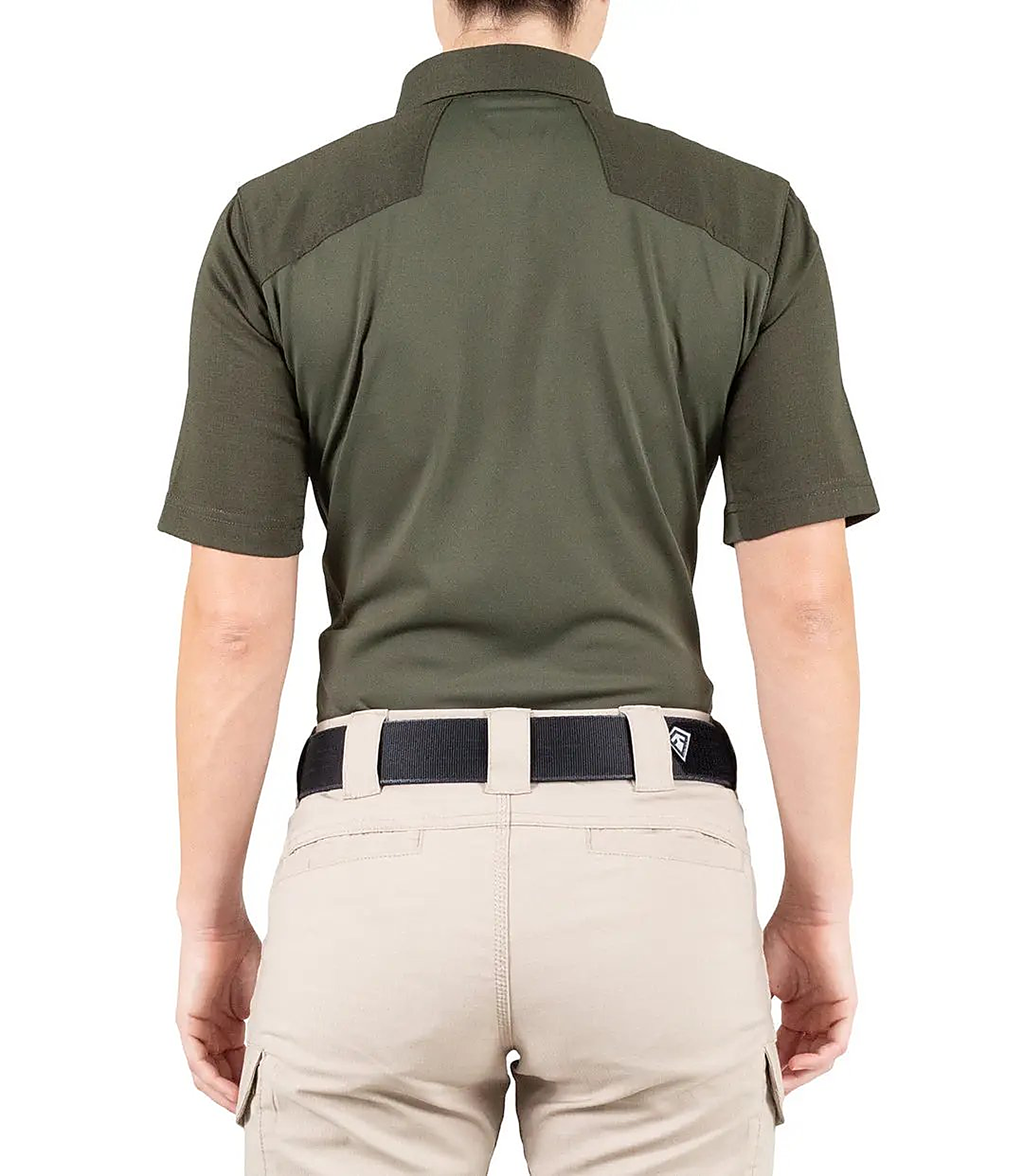 First Tactical Womens Pro Perf Short Sleeve - OD Green - back view