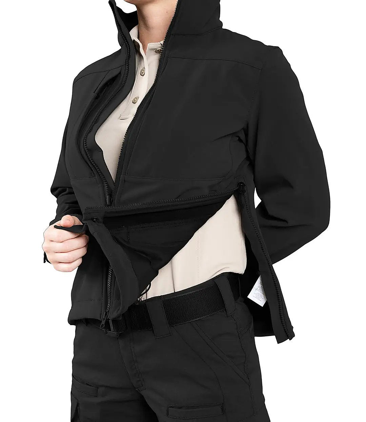 First Tactical Womens Tactix Softshell Jacket - Black - alternate view