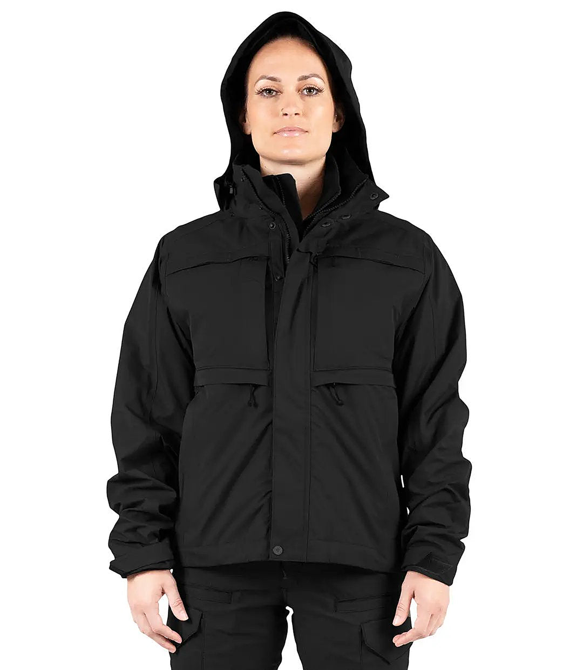 First Tactical Womens Tactix System Jacket - Black - detail view