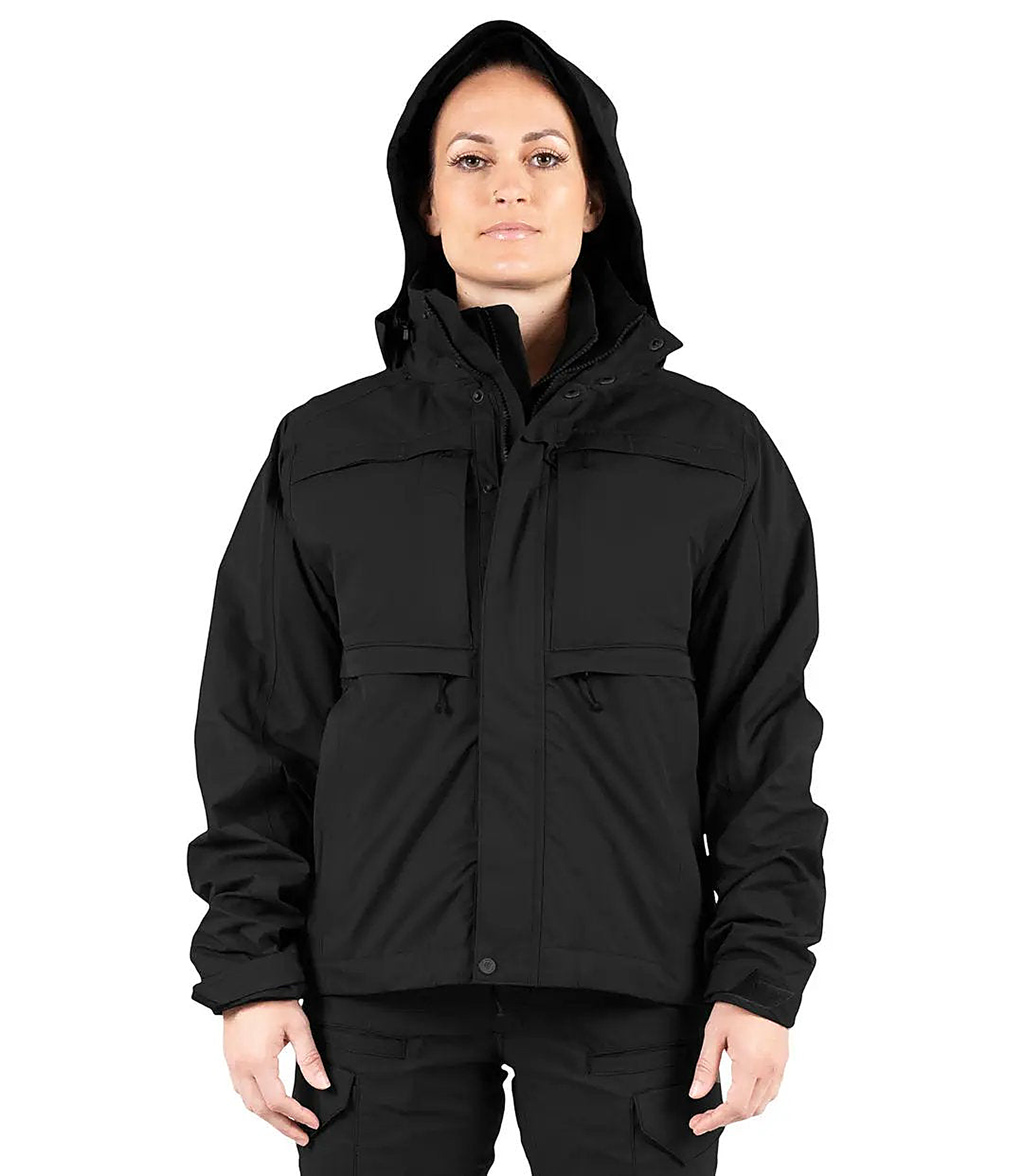 First Tactical Womens Tactix System Jacket - Black - detail view