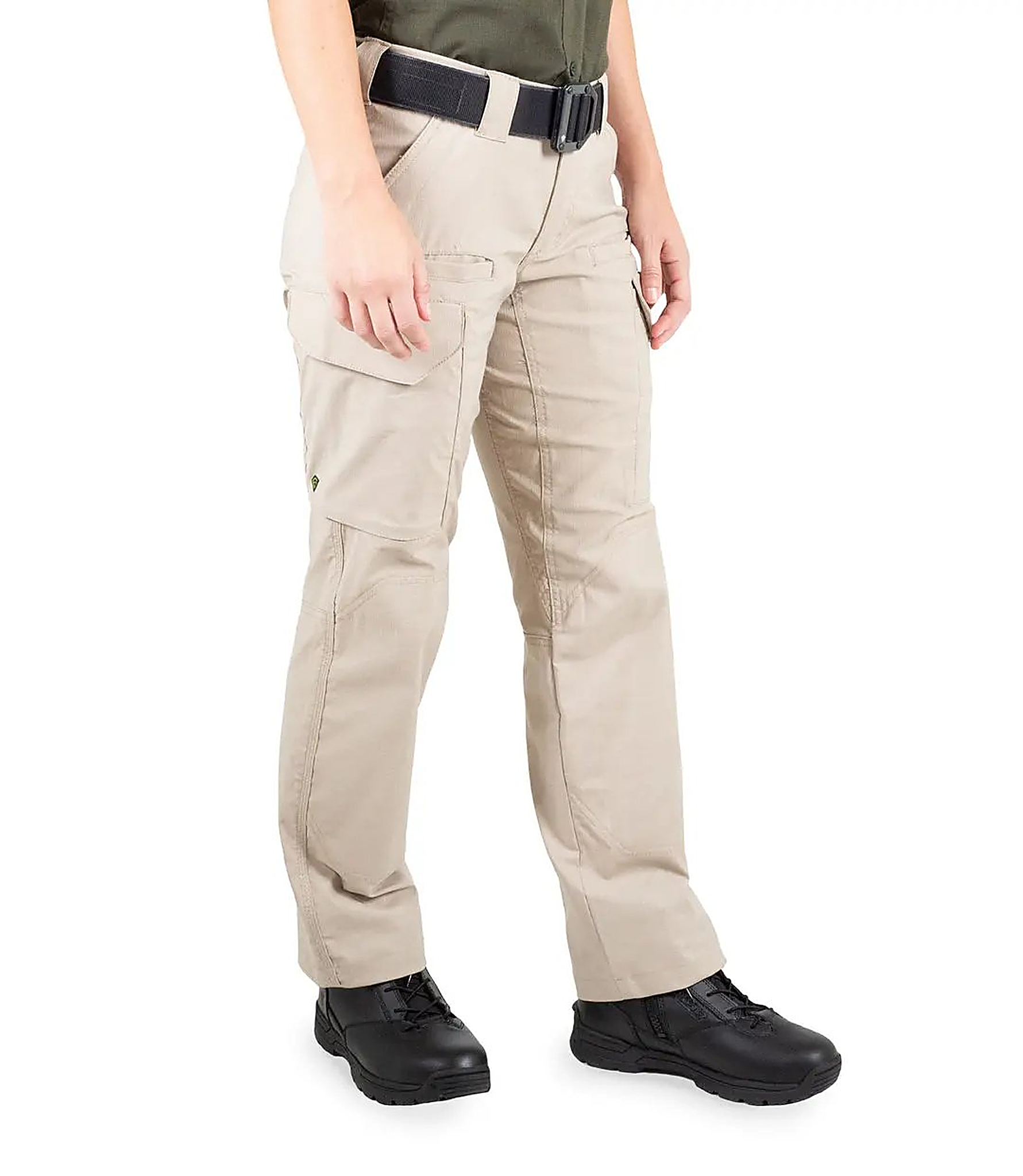 First Tactical Womens V2 Tac Pants - Khaki - close-up detail