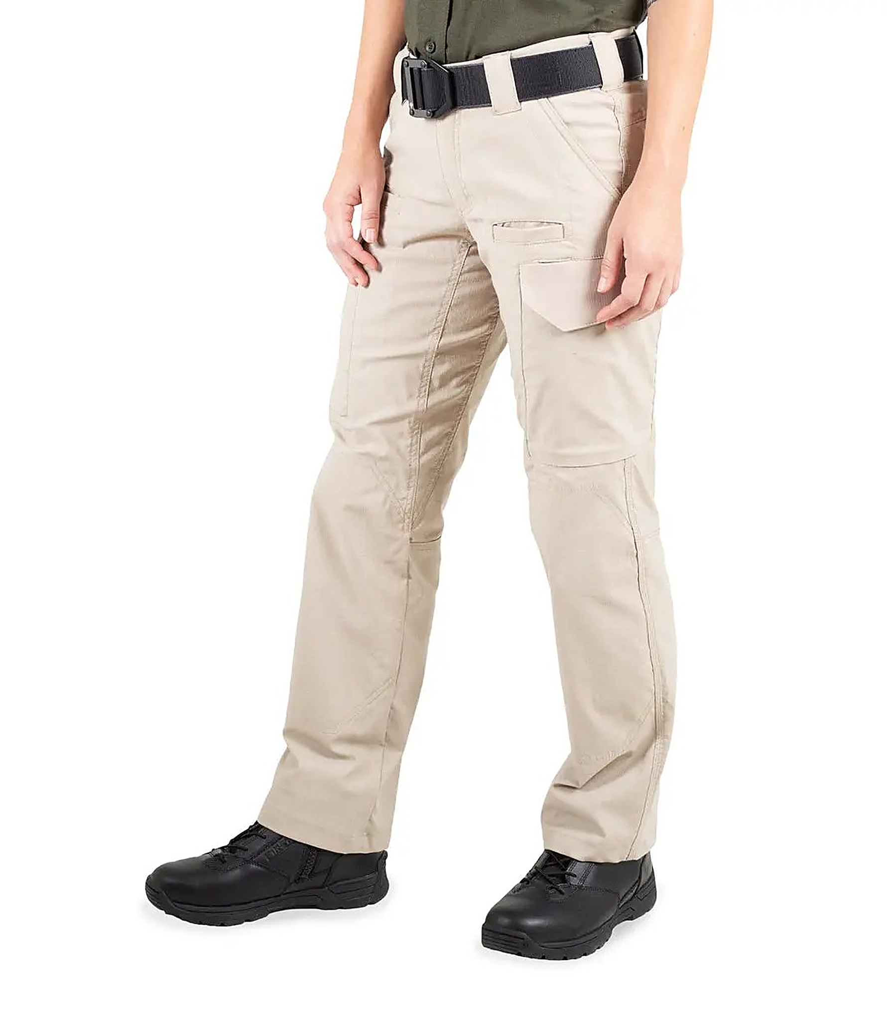 First Tactical Womens V2 Tac Pants - Khaki - detail view