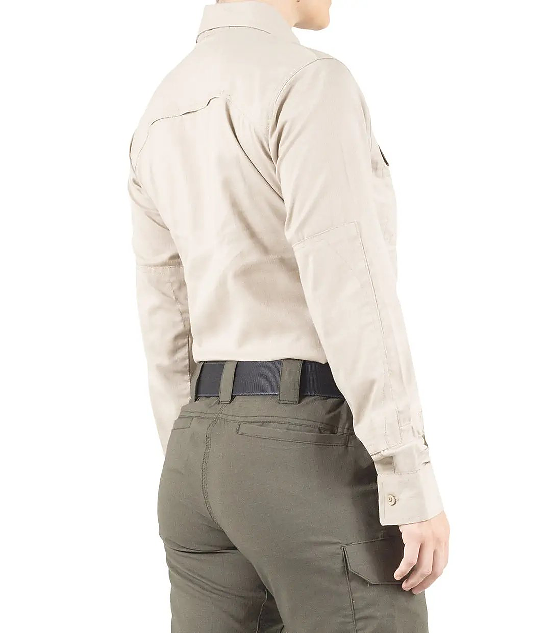 First Tactical Womens V2 Tactical Long Sleeve - Khaki - back view