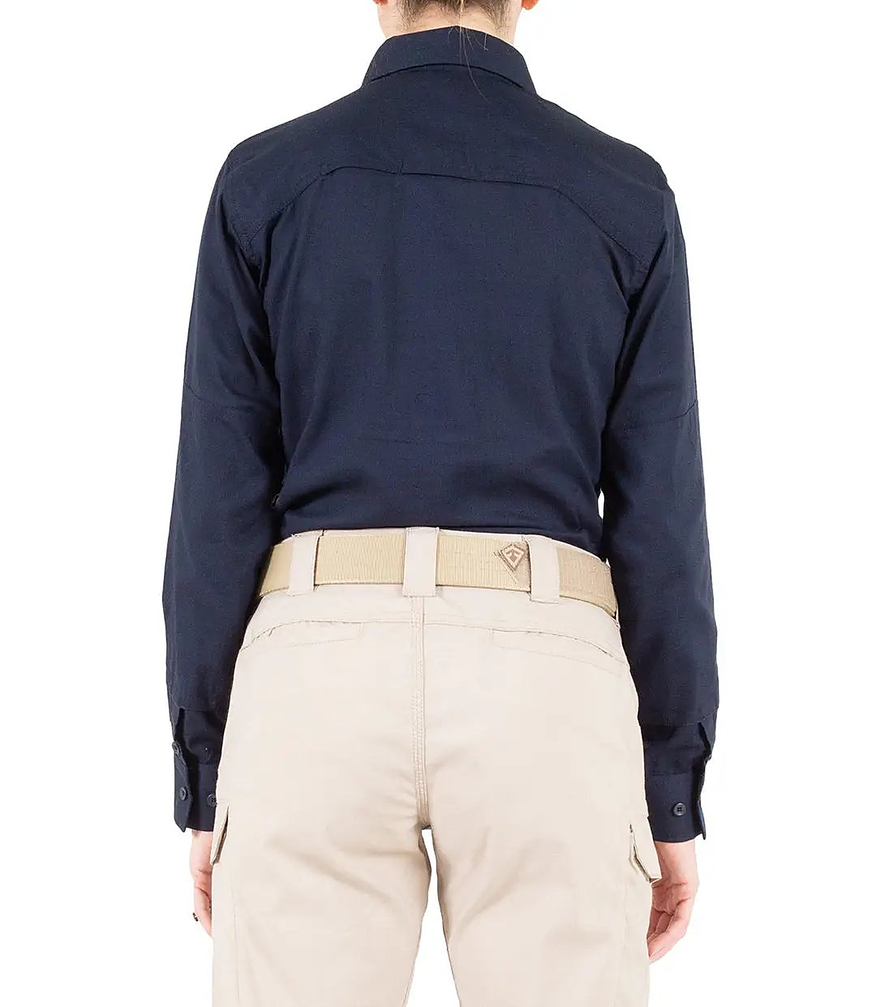 First Tactical Womens V2 Tactical Long Sleeve - Midnight Navy - back view