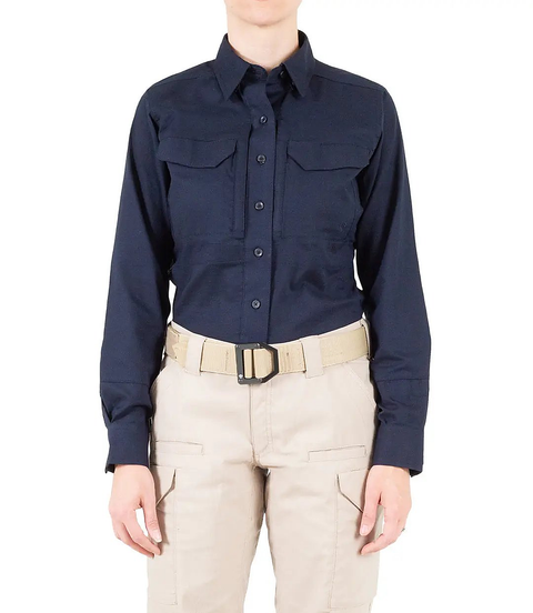 First Tactical Womens V2 Tactical Long Sleeve - Midnight Navy