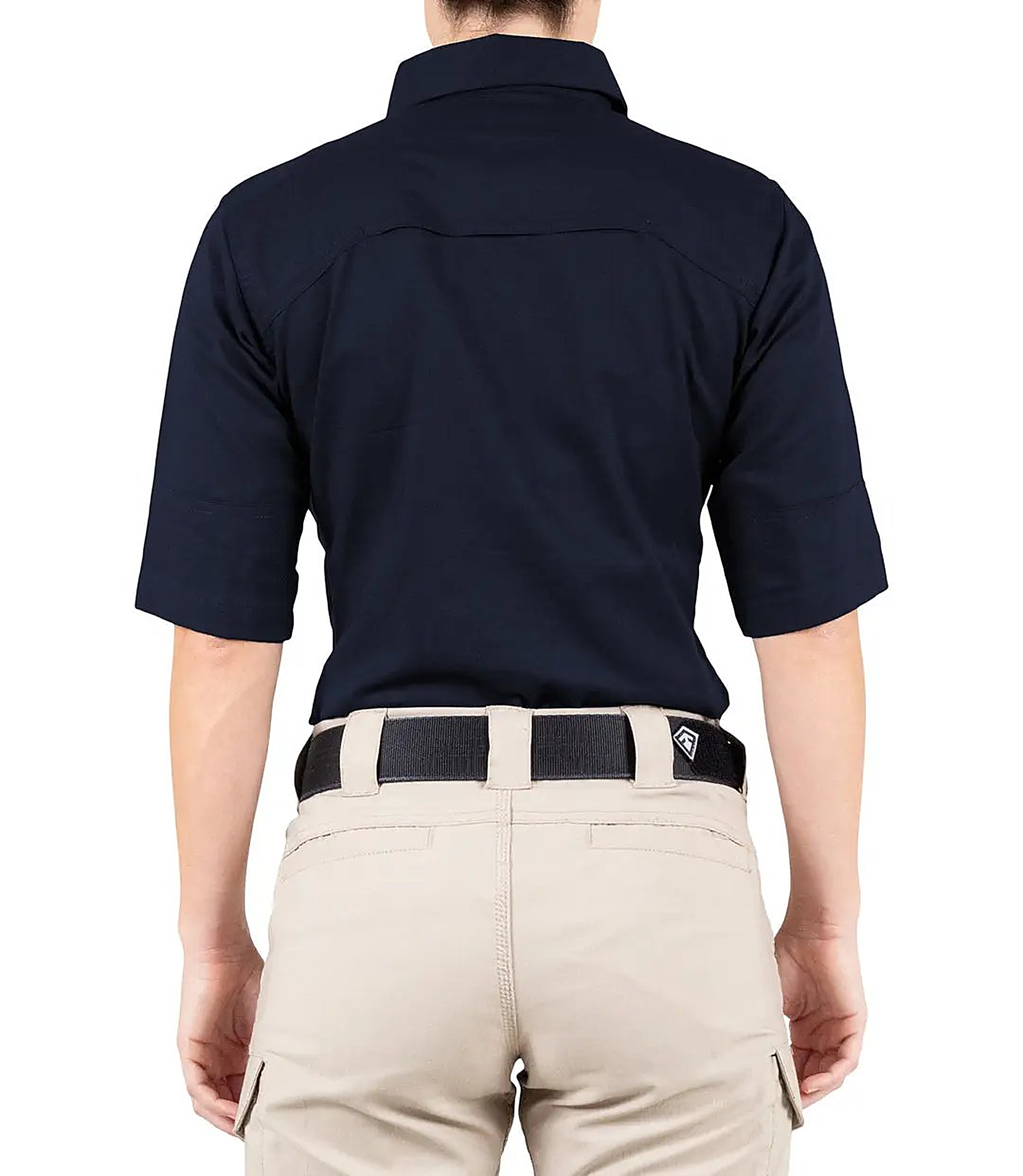 First Tactical Womens V2 Tactical Short Sleeve - Midnight Navy - back view