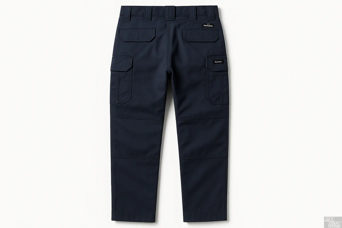 Flying Cross Nomex Tactical Pants in midnight navy back view showing additional pockets and reinforced construction details for firefighting operations