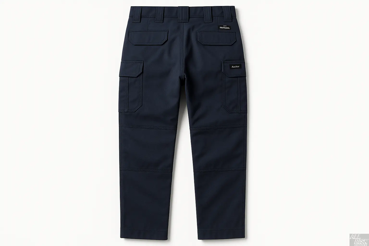 Flying Cross Nomex Tactical Pants in midnight navy back view showing additional pockets and reinforced construction details for firefighting operations