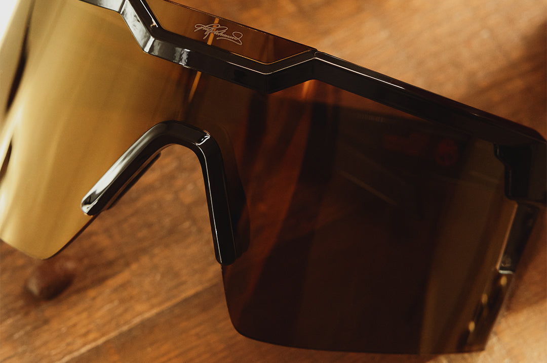 Heat Wave Visual Future Tech Hendrick Motorsports | Tim Richmond #25 Folgers sunglasses view 3
