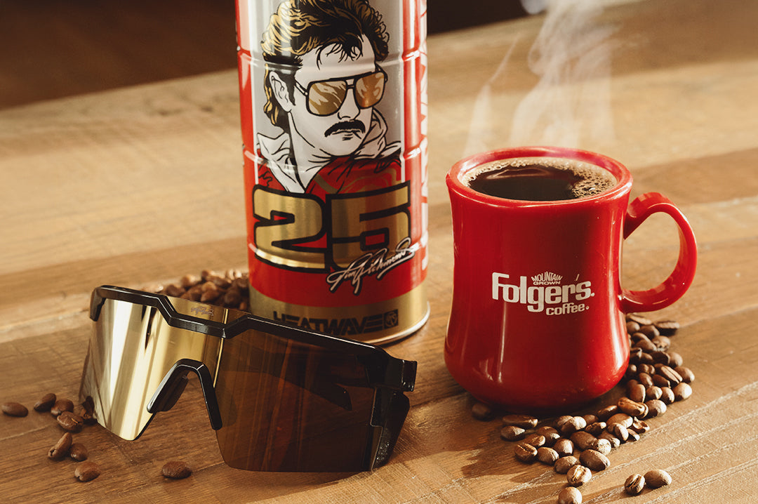 Heat Wave Visual Future Tech Hendrick Motorsports | Tim Richmond #25 Folgers sunglasses view 6