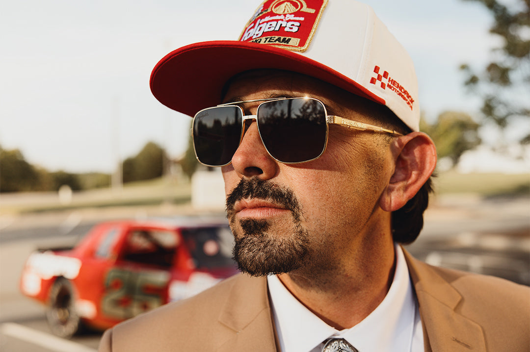 Heat Wave Visual Nimitz Hendrick Motorsports | Tim Richmond #25 Folgers sunglasses view 2
