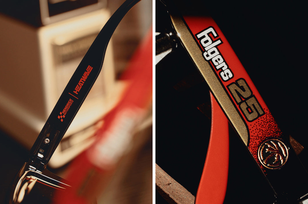 Heat Wave Visual Vise Hendrick Motorsports | Tim Richmond #25 Folgers sunglasses view 4