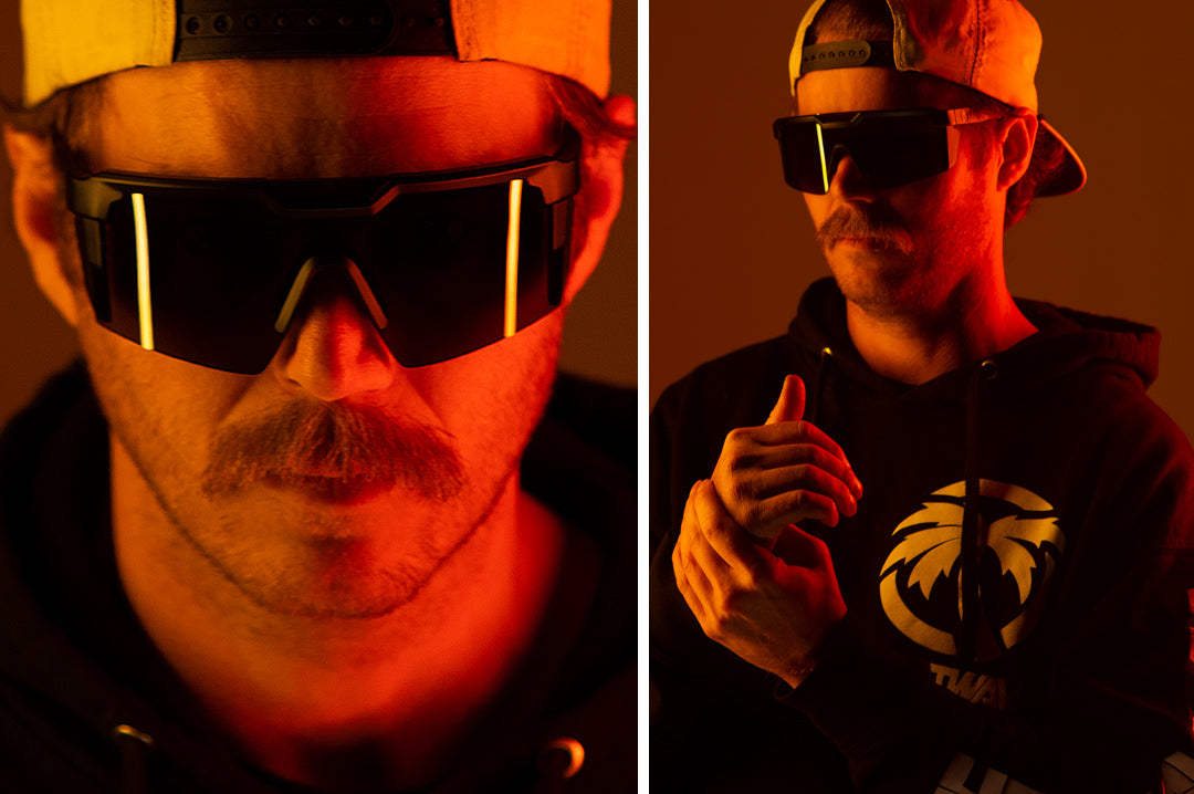 Heat Wave Visual Future Tech Black sunglasses view 11