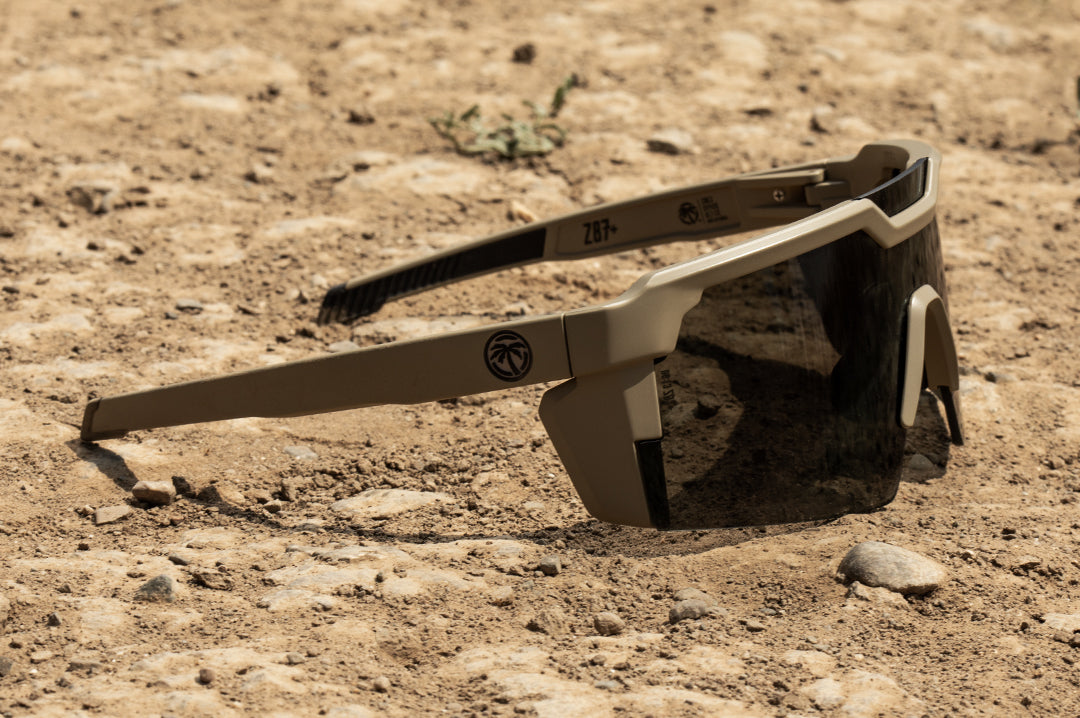Heat Wave Visual Future Tech Desert Tan Frame sunglasses view 4
