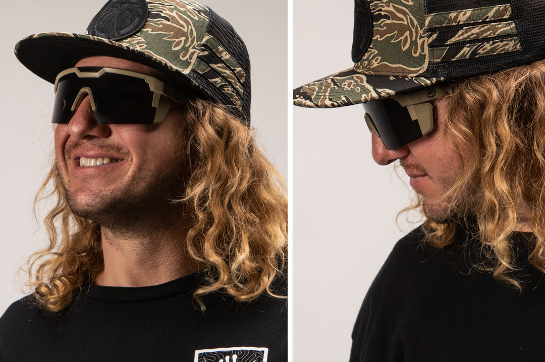 Heat Wave Visual Future Tech Desert Tan Frame sunglasses view 5