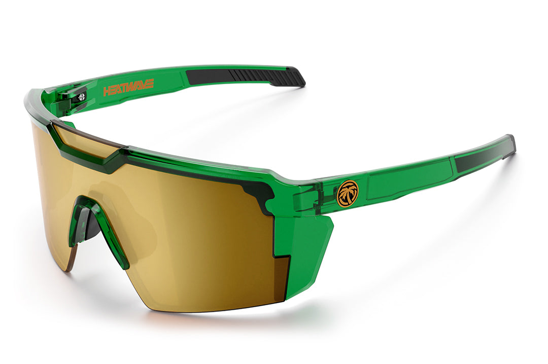 Heat Wave Visual Future Tech Cycad Green sunglasses view 1