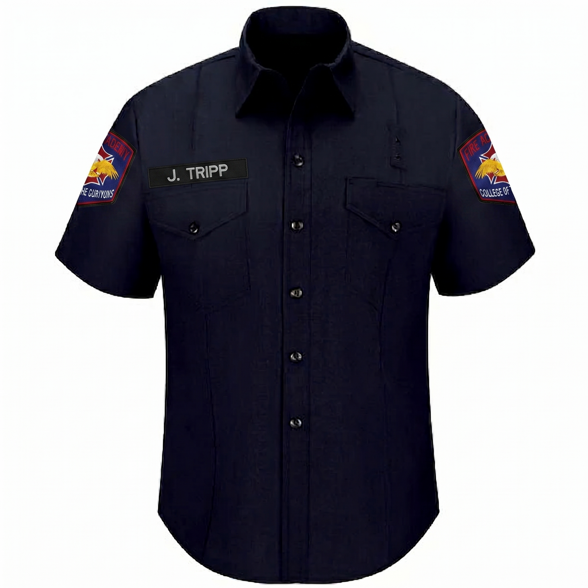 COS Fire Academy WorkRite Mens Short Sleeve Nomex Shirt - Nomex wildland shirt