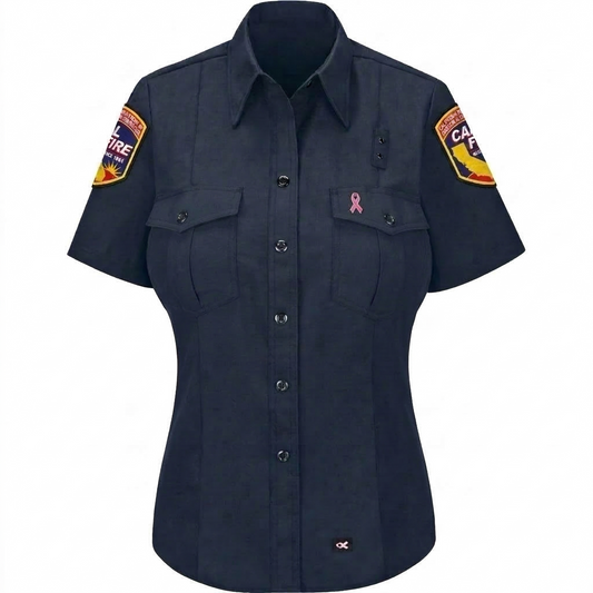 CAL FIRE WorkRite Short Sleeve Nomex Shirt - Womens - Nomex wildland shirt