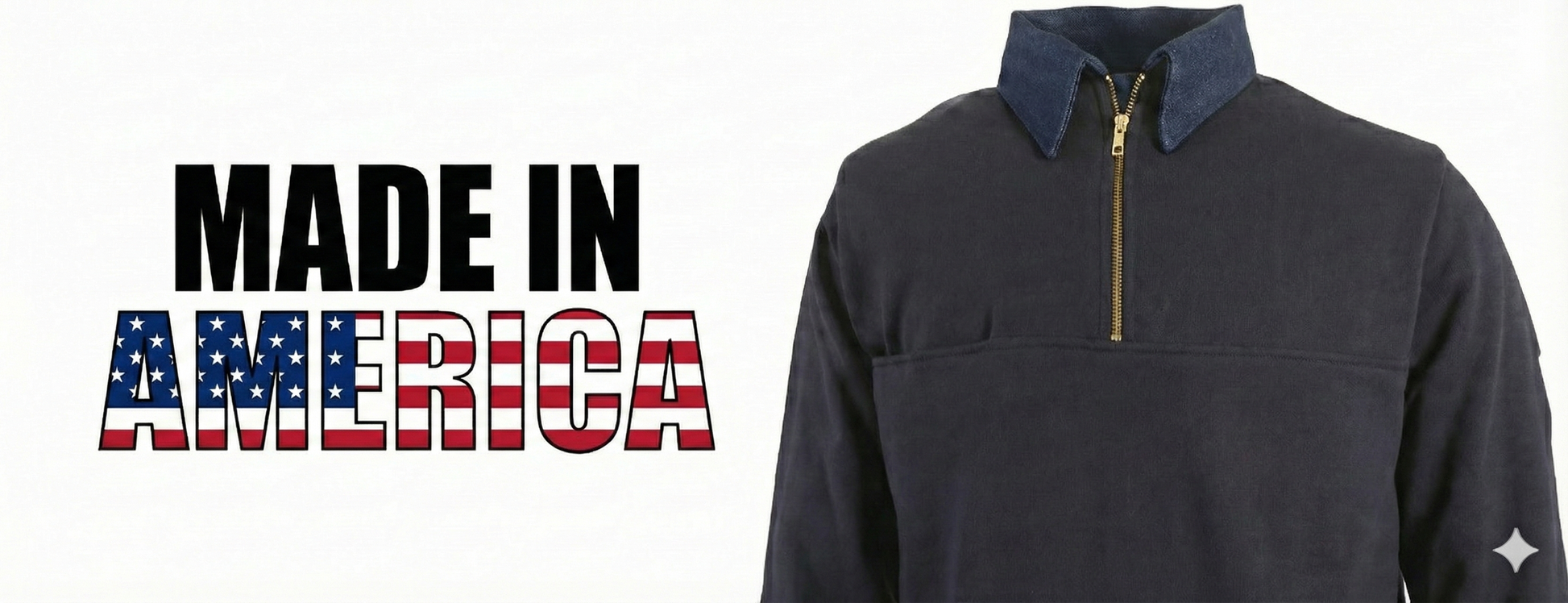 Denim Collar Job shirt - detail view