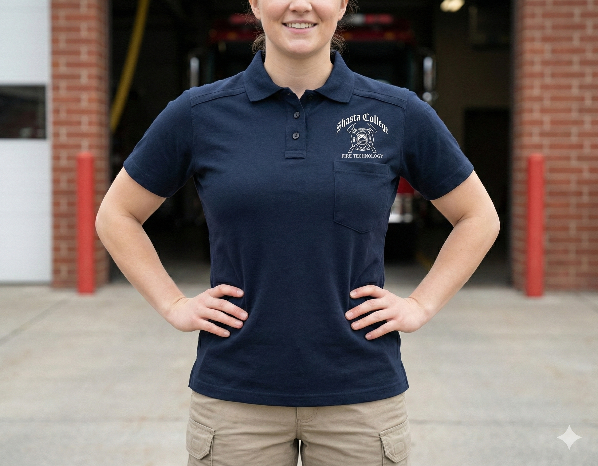 SC Fire Tech Womens Cotton Polo - additional view