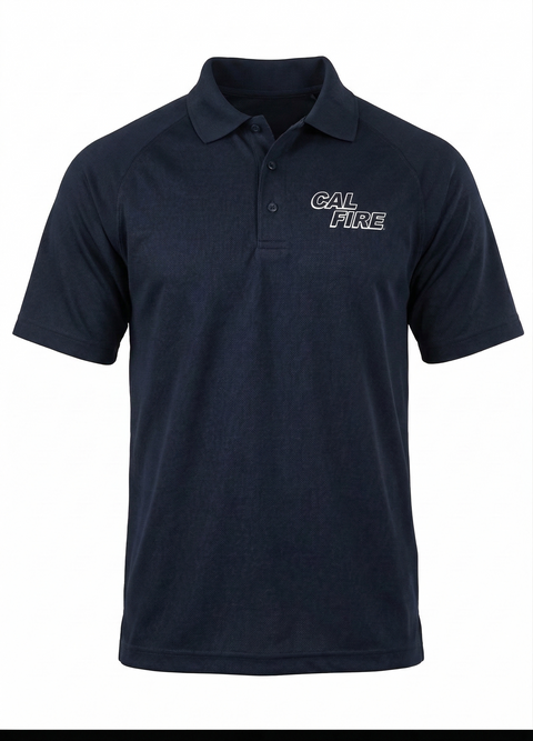 CAL FIRE 5.11 Performance Short Sleeve Polo - White Text