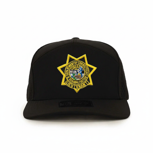 CDCR 7 Panel Performance Vented Lieutenants Hat