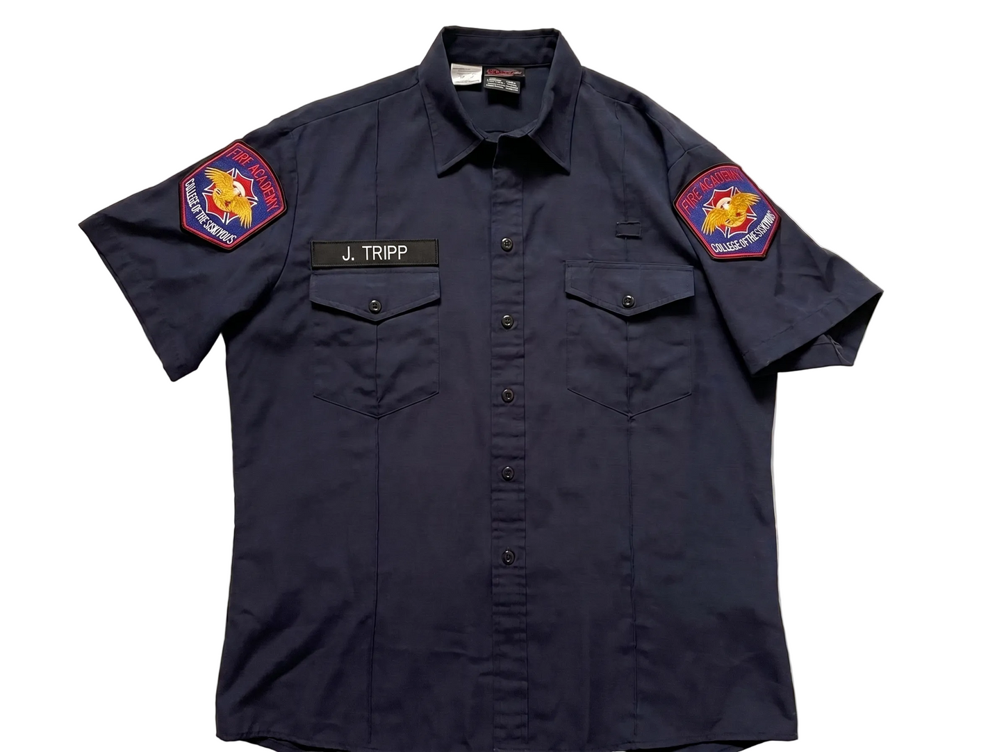 COS Fire Academy WorkRite Mens Short Sleeve Nomex Shirt - detail view