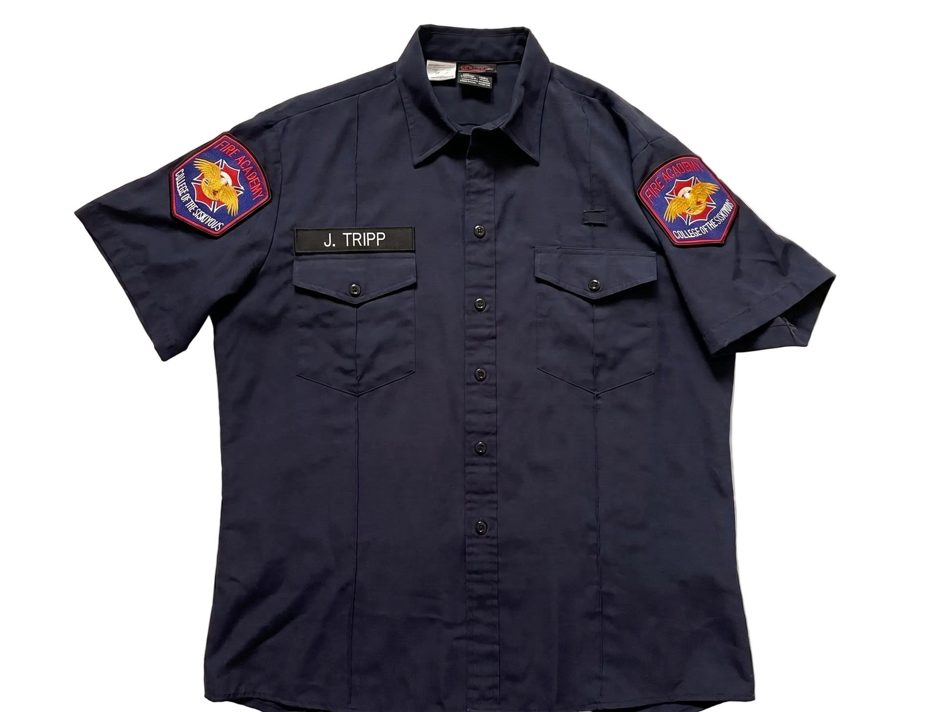 COS Fire Academy WorkRite Mens Short Sleeve Nomex Shirt - detail view