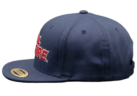 YP Classics 6502 Unstructured Flat Bill Hat-Red Text