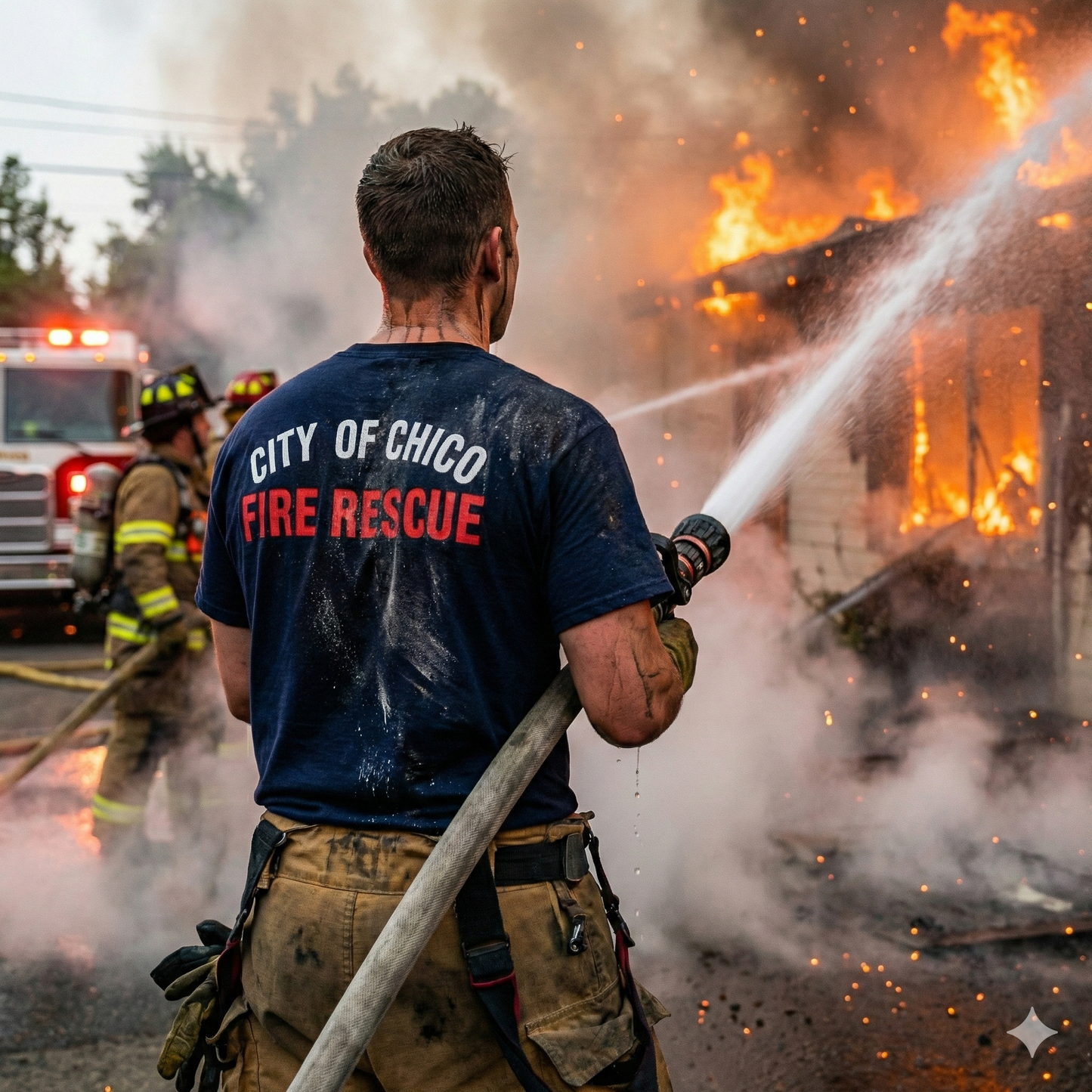 Chico Fire First Tactical Premium Cotton Short Sleeve Shirt - detail view