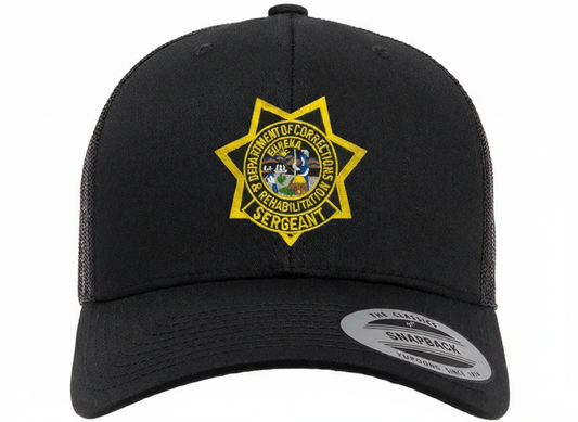 CDCR 6 Panel Sergeants Hat
