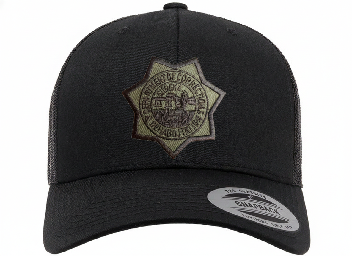 CDCR 6 Panel Officers Hat - Stealth Edition