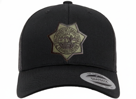 CDCR 6 Panel Officers Hat - Stealth Edition