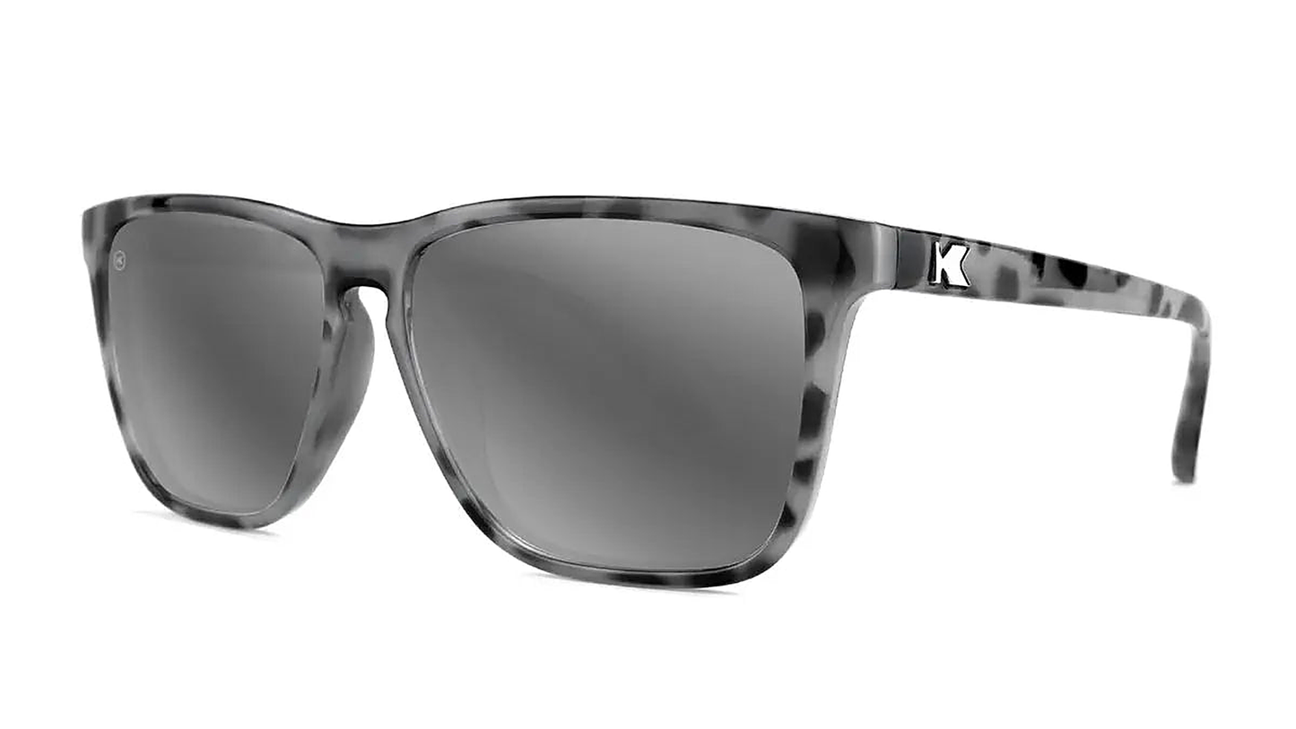 Granite Tortoise Shell / Silver Smoke Fast Lanes - Knockaround Sunglasses - back view